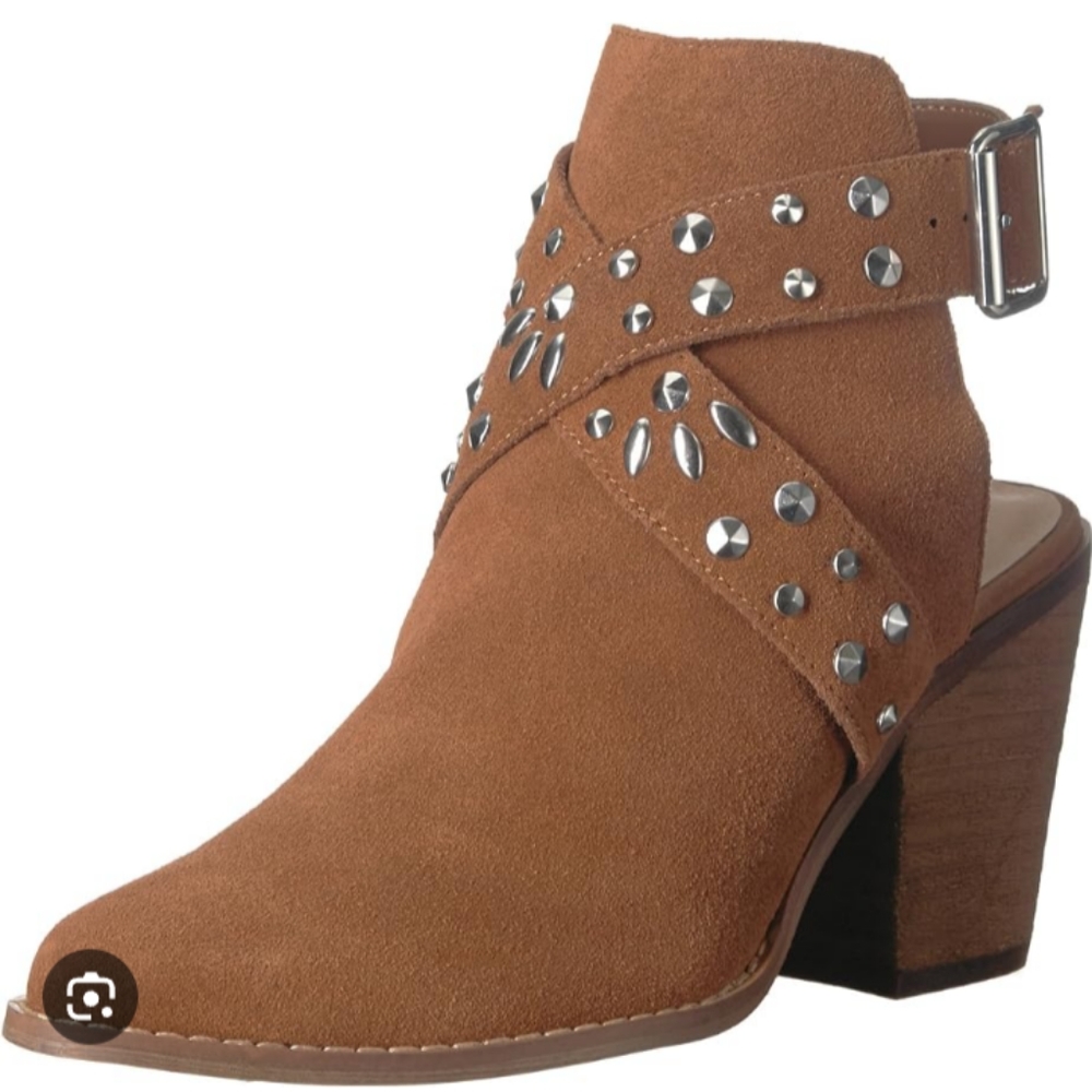 BRAND NEW* Chinese laundry suede boots with open back and heel